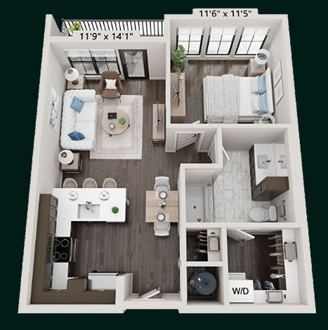 1BD | 1BA | 730 SQFT Starting at $1655 or Enjoy Select Units Now Starting at $1695*