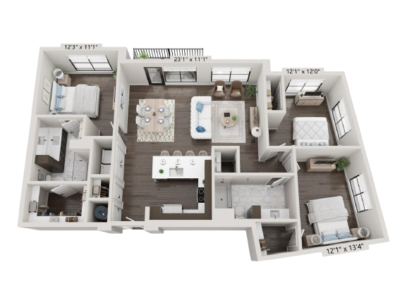 3BR | 2BA | 1434 SQFTStarting at $2800